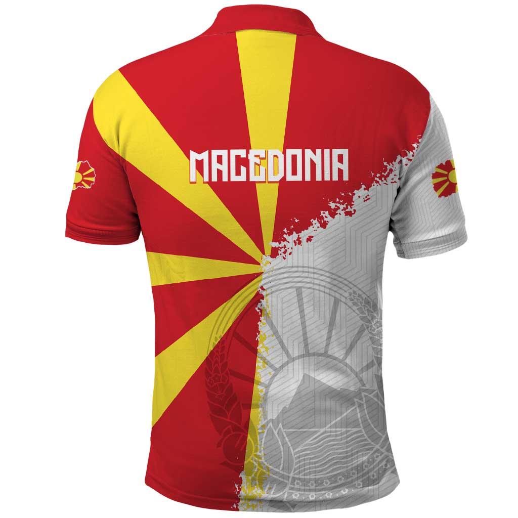 Hometown Macedonia Polo Shirt Flag and Map - Wonder Print Shop