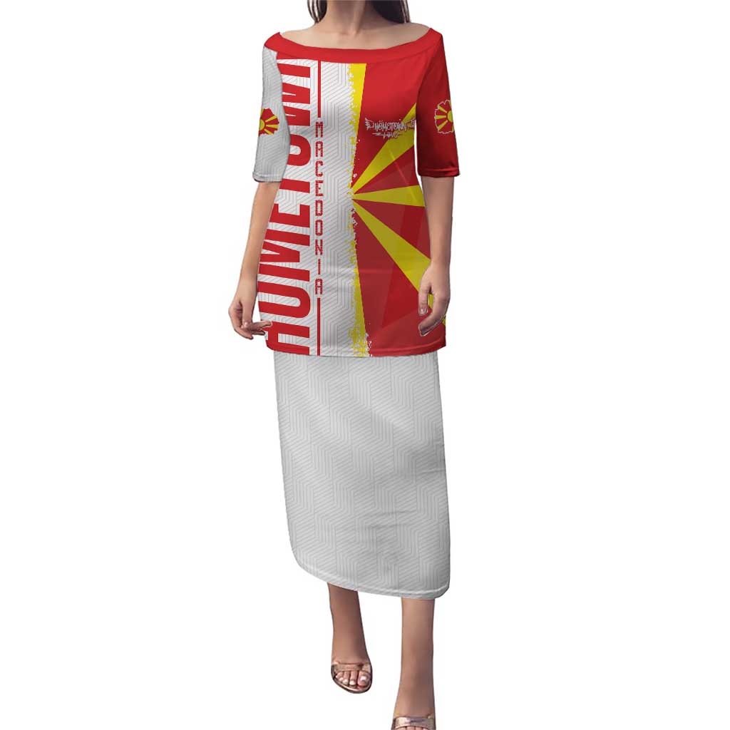 Hometown Macedonia Puletasi Flag and Map - Wonder Print Shop