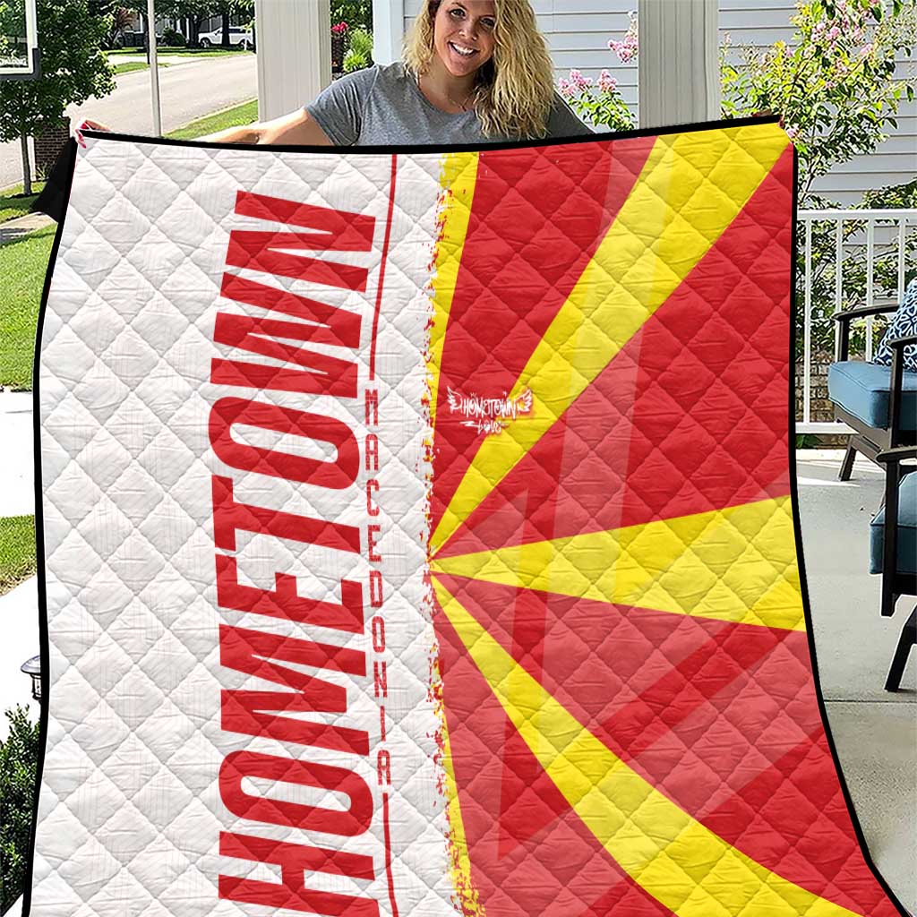 Hometown Macedonia Quilt Flag and Map - Wonder Print Shop