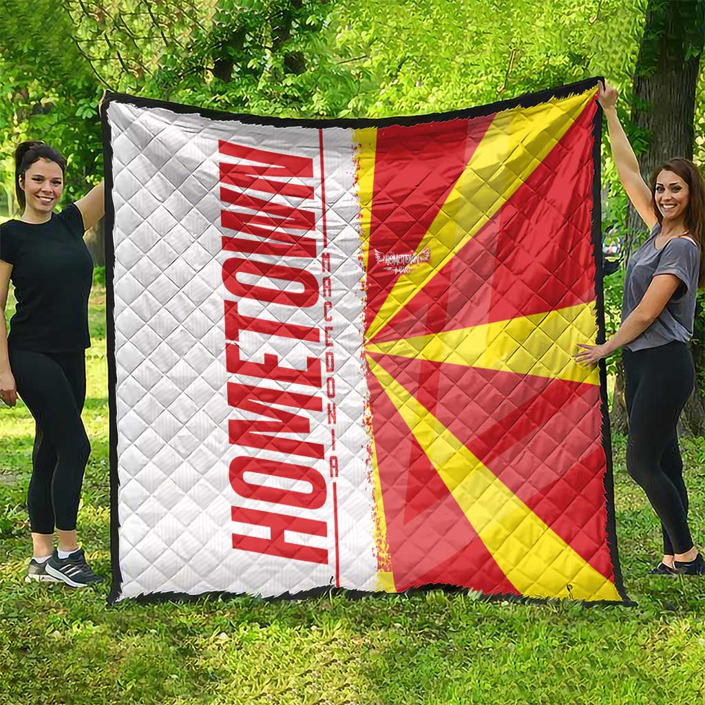 Hometown Macedonia Quilt Flag and Map - Wonder Print Shop