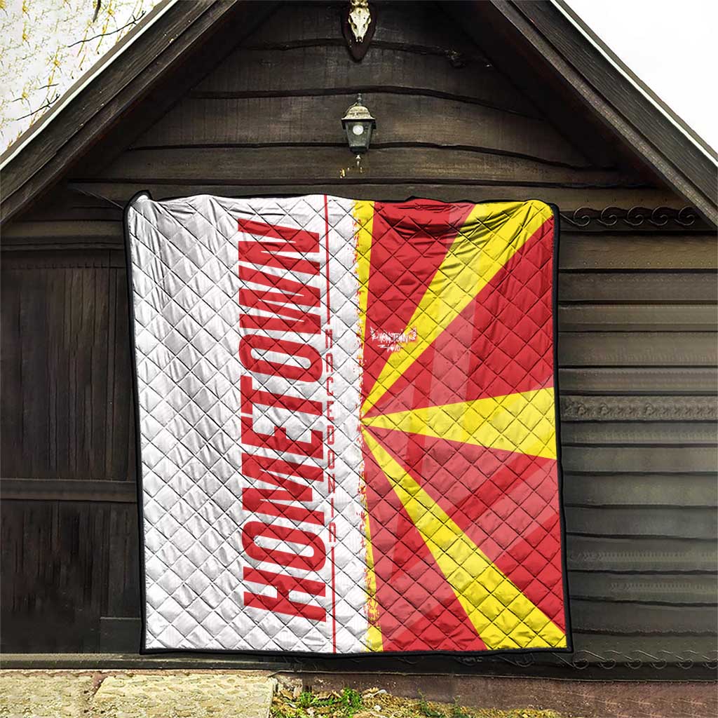 Hometown Macedonia Quilt Flag and Map - Wonder Print Shop