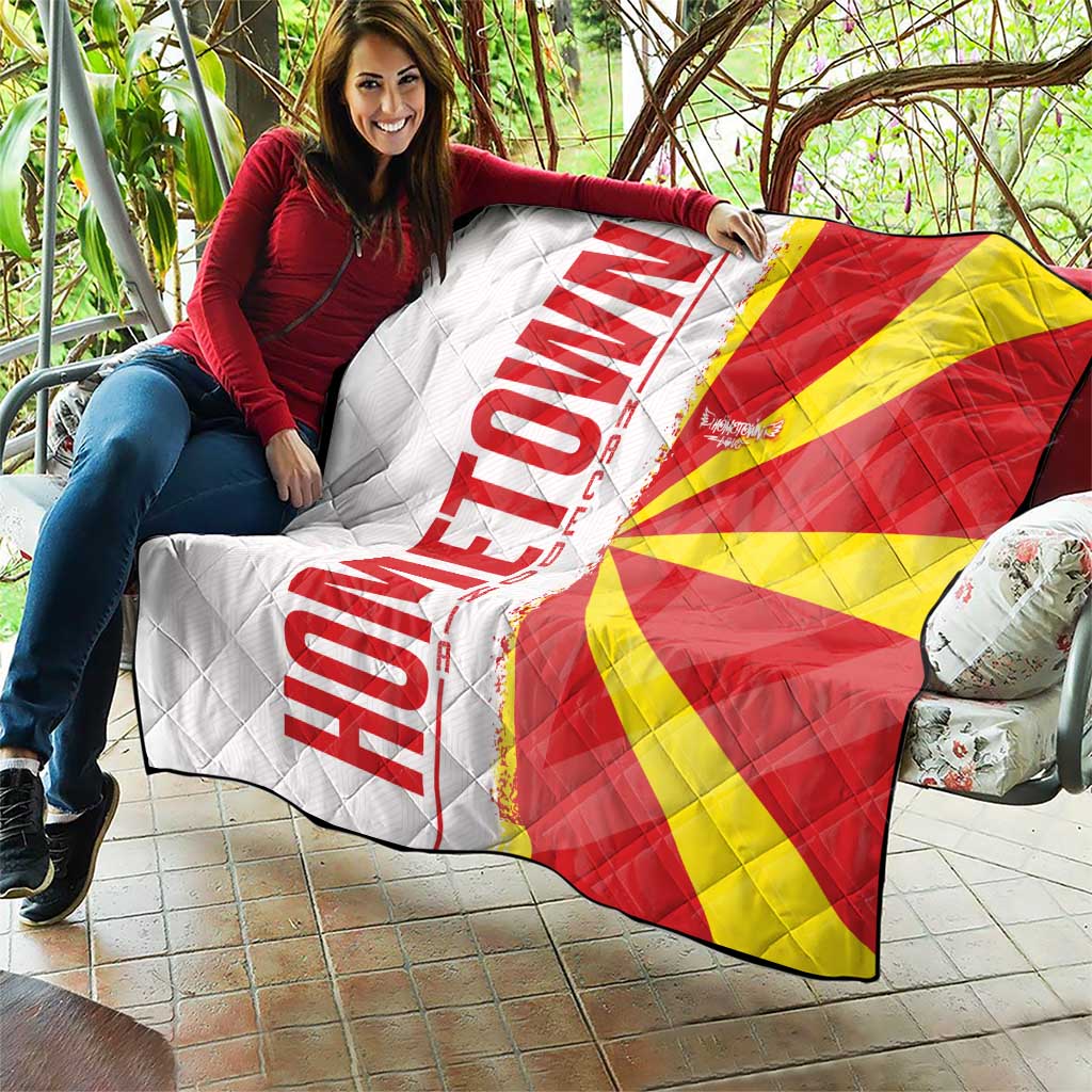 Hometown Macedonia Quilt Flag and Map - Wonder Print Shop