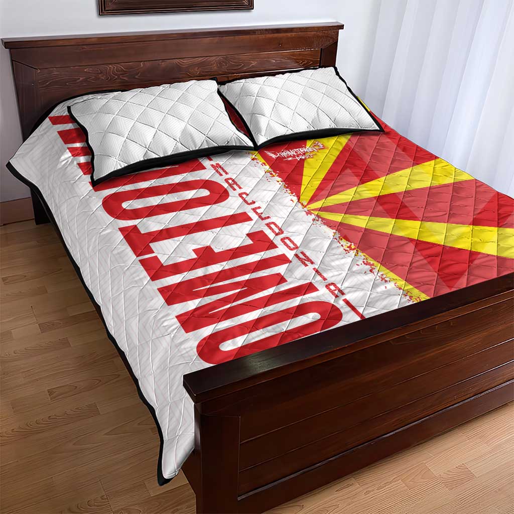 Hometown Macedonia Quilt Bed Set Flag and Map - Wonder Print Shop