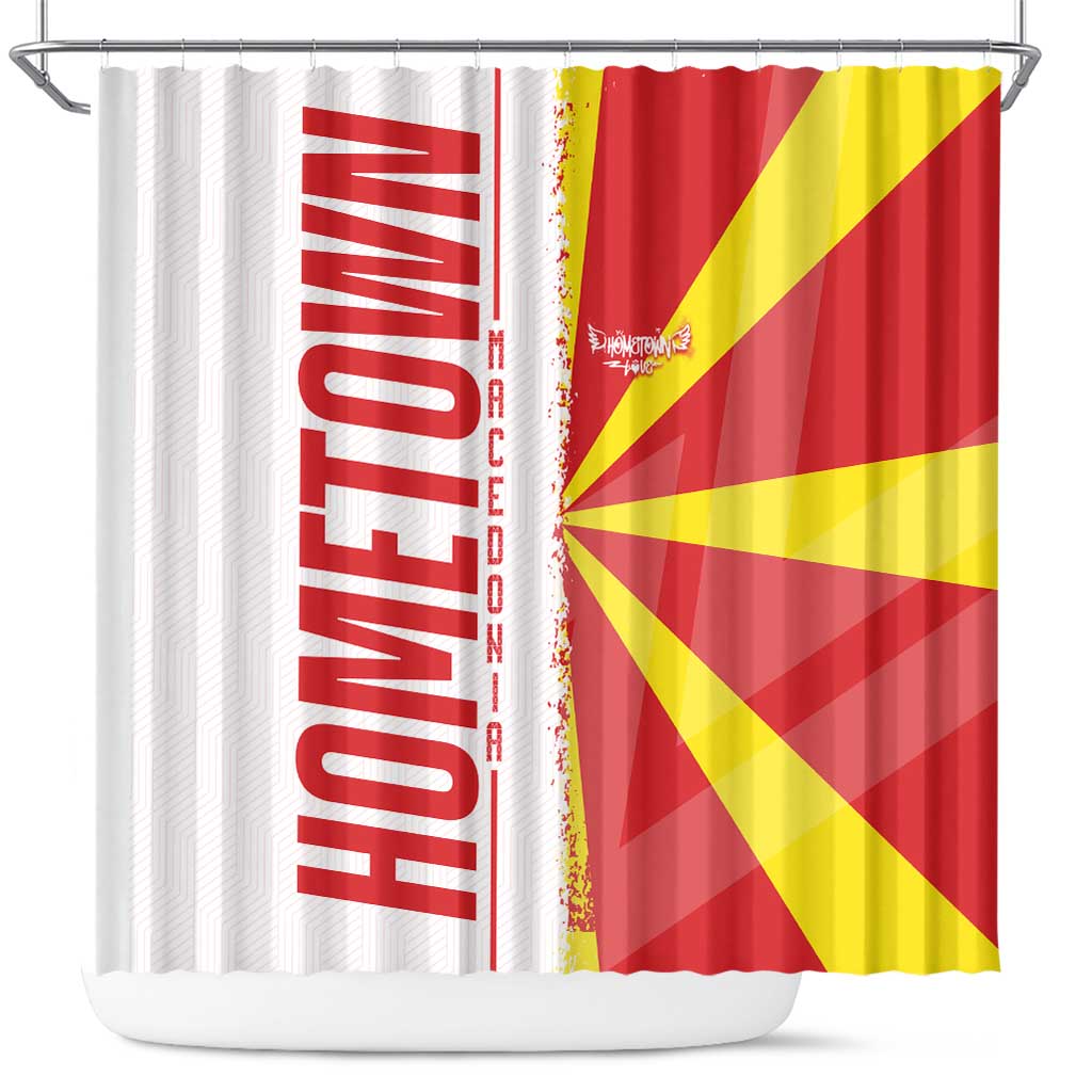 Hometown Macedonia Shower Curtain Flag and Map