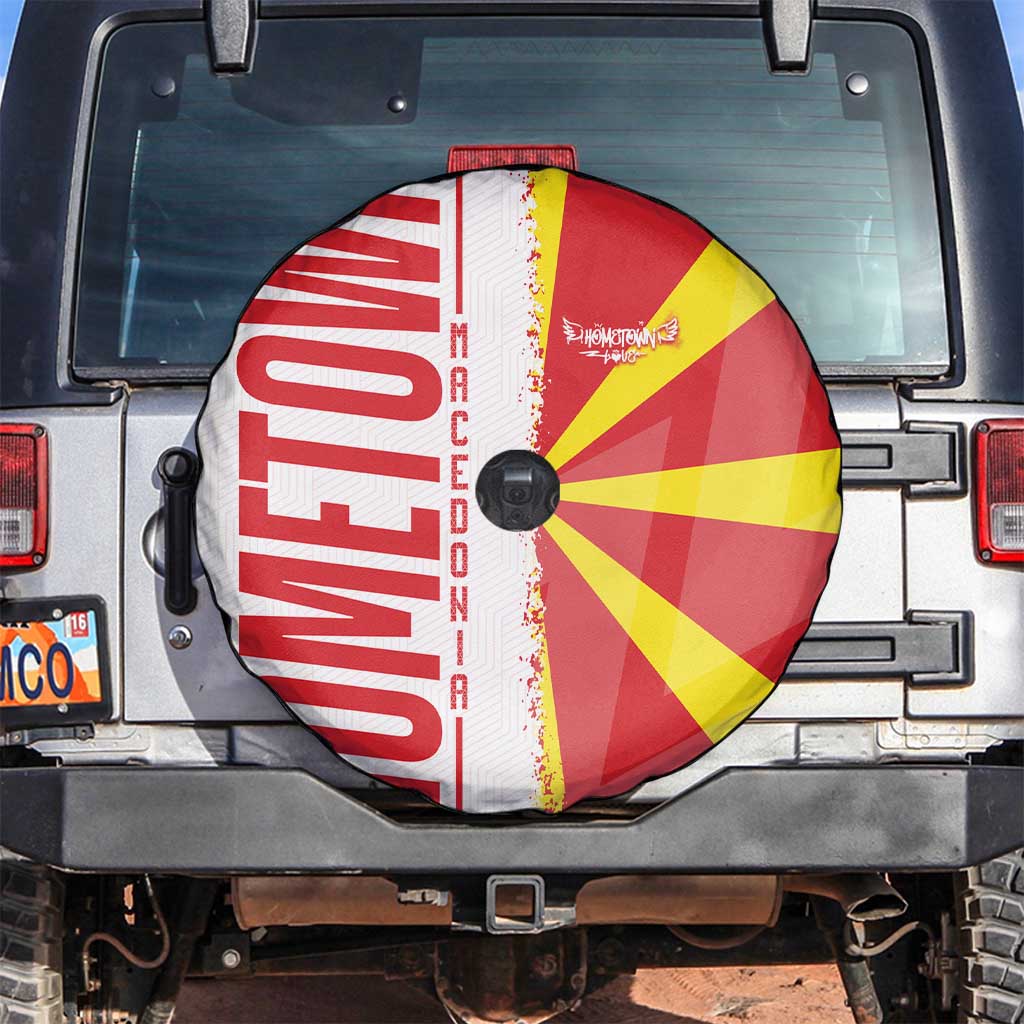 Hometown Macedonia Spare Tire Cover Flag and Map - Wonder Print Shop