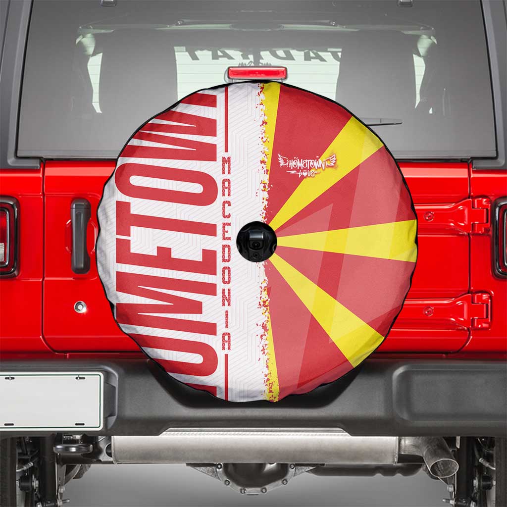 Hometown Macedonia Spare Tire Cover Flag and Map - Wonder Print Shop