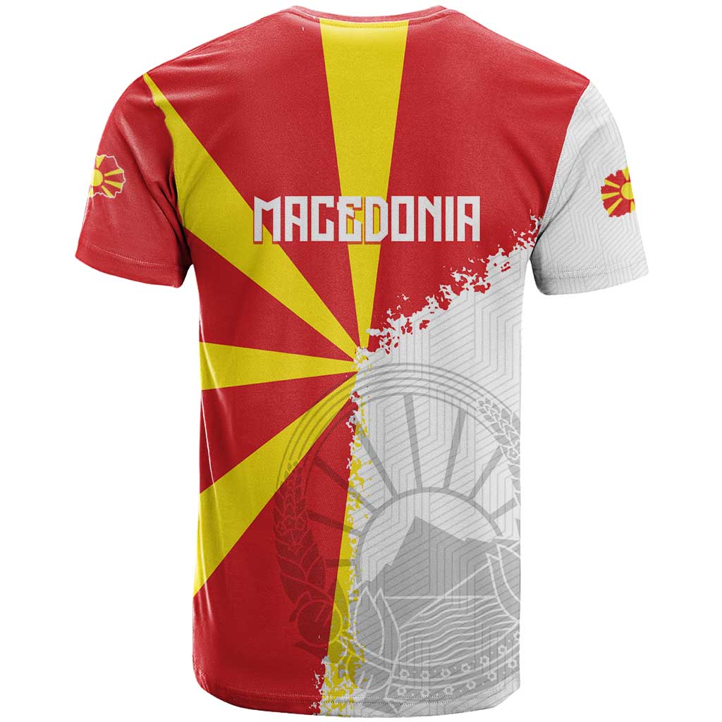 Hometown Macedonia T Shirt Flag and Map - Wonder Print Shop