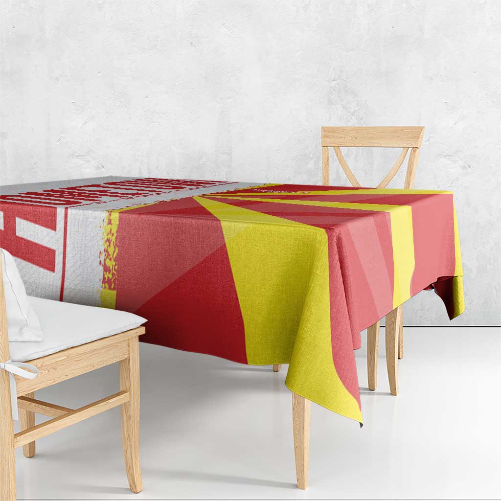 Hometown Macedonia Tablecloth Flag and Map - Wonder Print Shop
