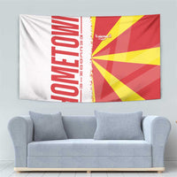 Hometown Macedonia Tapestry Flag and Map - Wonder Print Shop