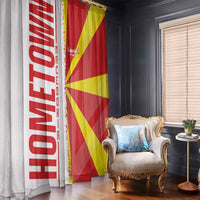 Hometown Macedonia Window Curtain Flag and Map - Wonder Print Shop