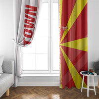 Hometown Macedonia Window Curtain Flag and Map - Wonder Print Shop