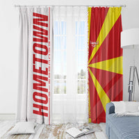 Hometown Macedonia Window Curtain Flag and Map - Wonder Print Shop