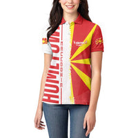 Hometown Macedonia Women Polo Shirt Flag and Map - Wonder Print Shop
