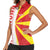 Hometown Macedonia Women Sleeveless Polo Shirt Flag and Map - Wonder Print Shop