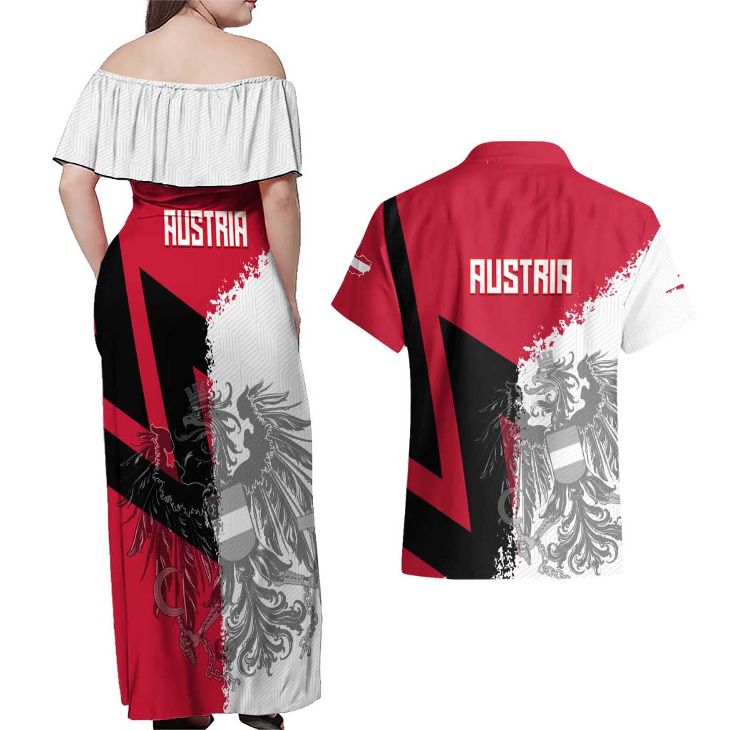 Hometown Cuba Couples Matching Off Shoulder Maxi Dress and Hawaiian Shirt Flag and Map - Wonder Print Shop