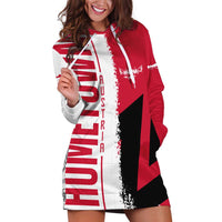 Hometown Cuba Hoodie Dress Flag and Map - Wonder Print Shop