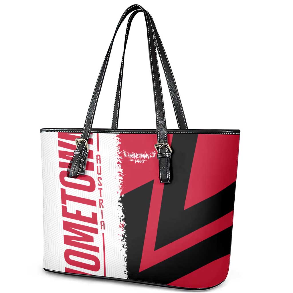 Hometown Cuba Leather Tote Bag Flag and Map - Wonder Print Shop