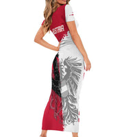 Hometown Cuba Short Sleeve Bodycon Dress Flag and Map - Wonder Print Shop