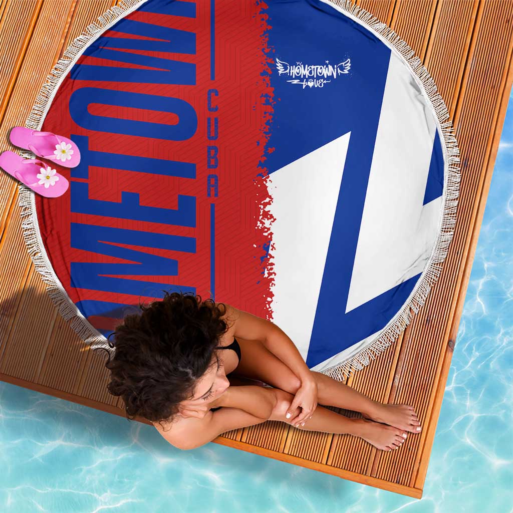 Hometown Czechia Beach Blanket Flag and Map - Wonder Print Shop