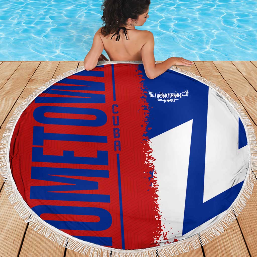 Hometown Czechia Beach Blanket Flag and Map - Wonder Print Shop