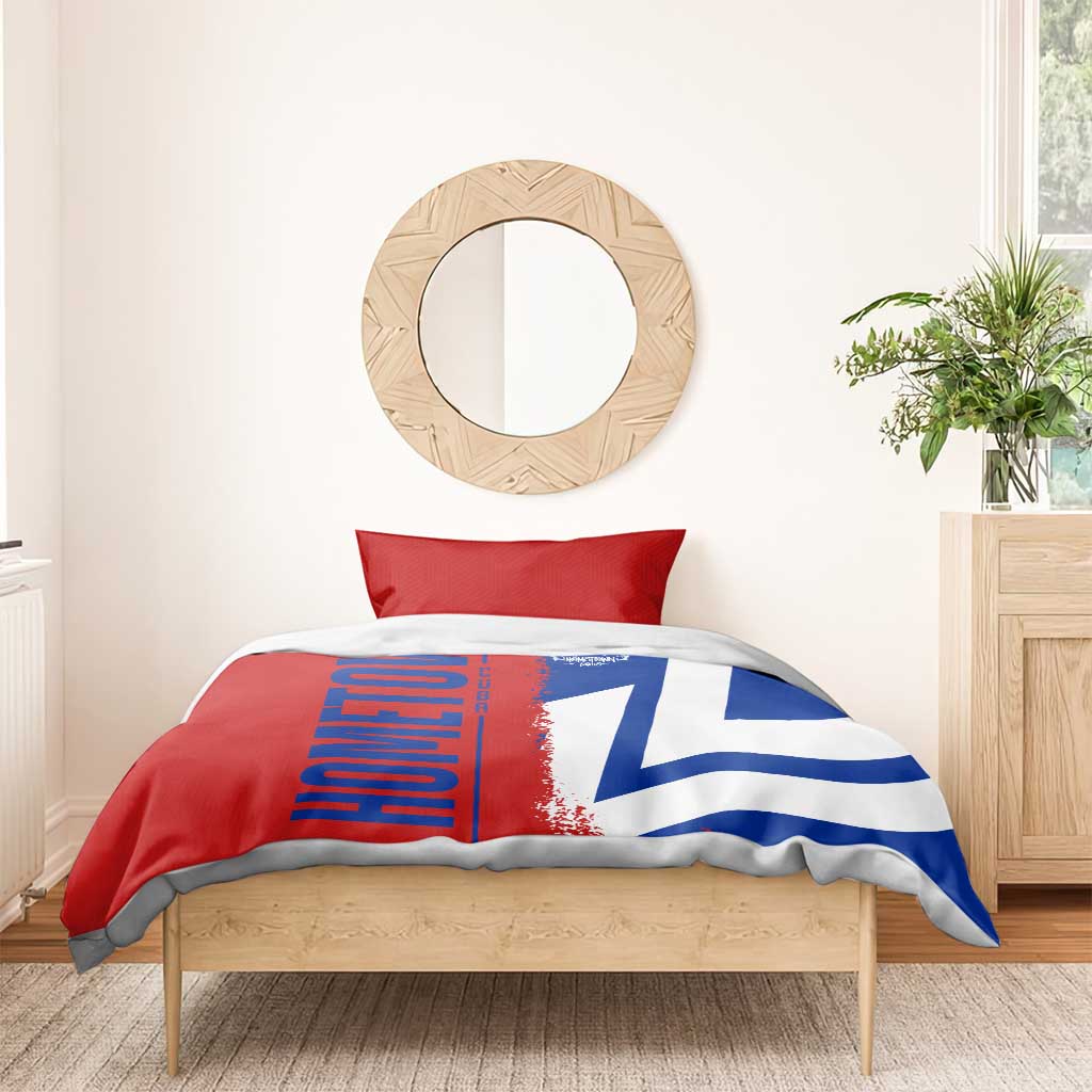 Hometown Czechia Bedding Set Flag and Map - Wonder Print Shop