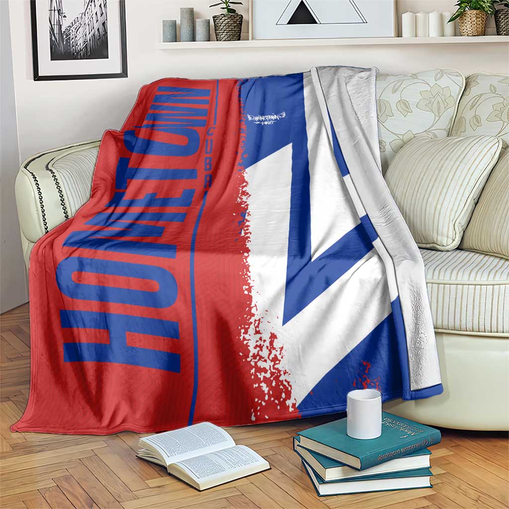 Hometown Czechia Blanket Flag and Map