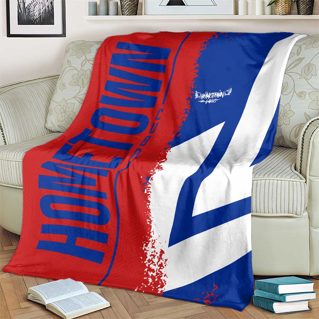 Hometown Czechia Blanket Flag and Map