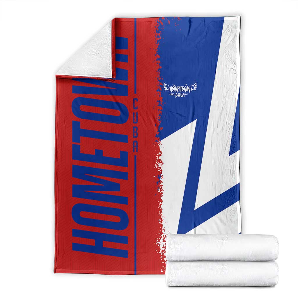 Hometown Czechia Blanket Flag and Map