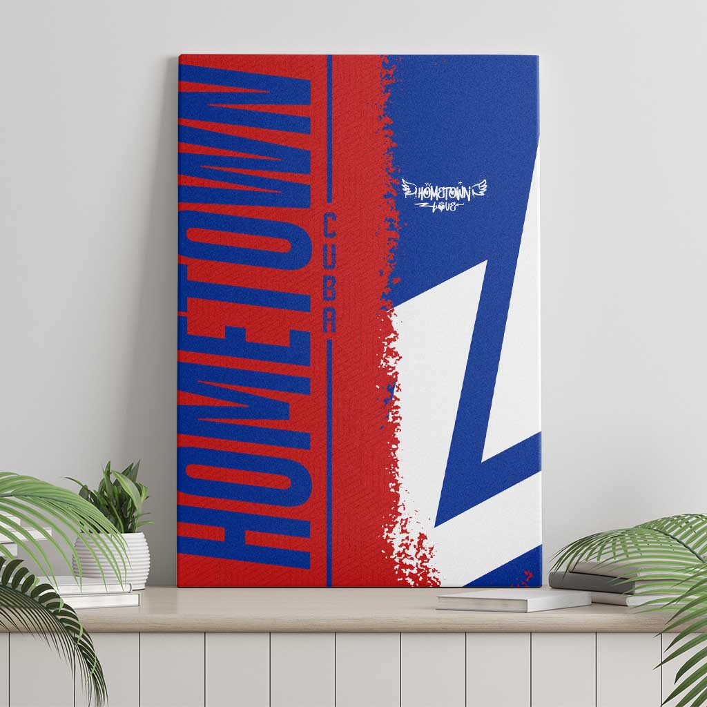 Hometown Czechia Canvas Wall Art Flag and Map - Wonder Print Shop