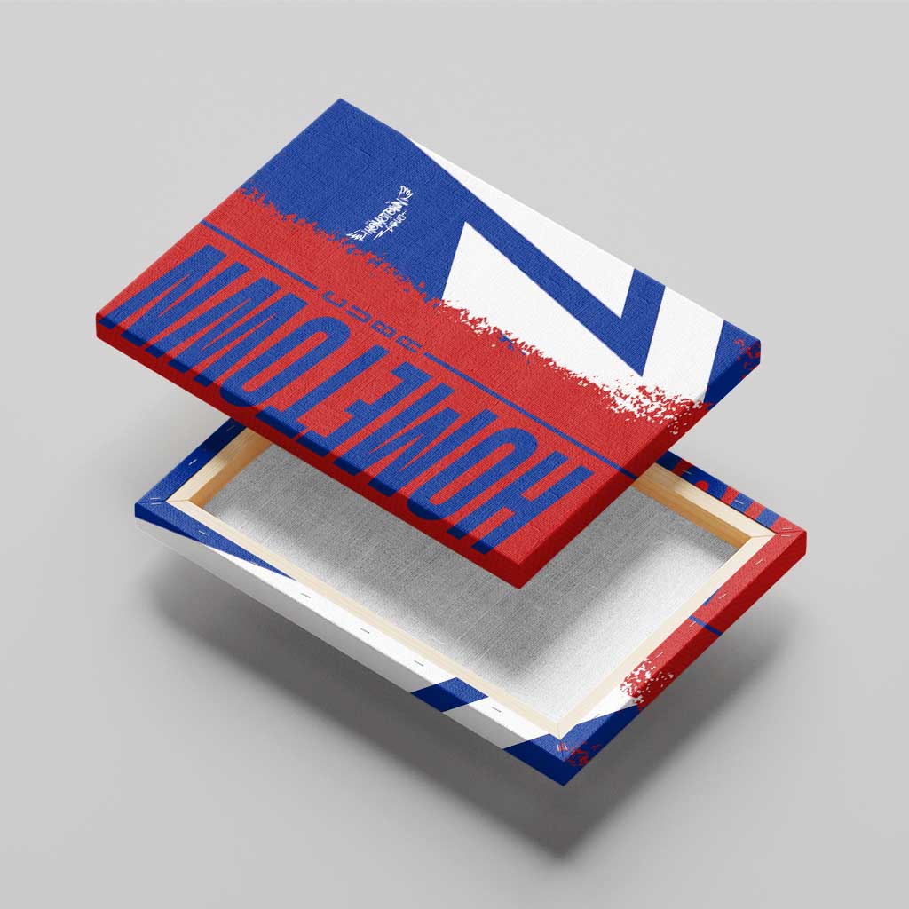 Hometown Czechia Canvas Wall Art Flag and Map - Wonder Print Shop