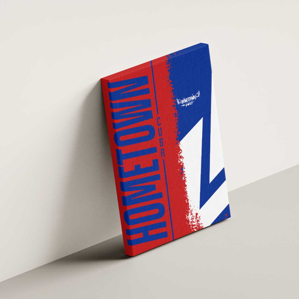 Hometown Czechia Canvas Wall Art Flag and Map - Wonder Print Shop