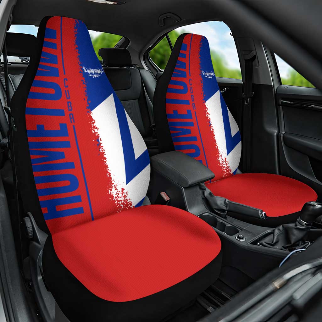 Hometown Czechia Car Seat Cover Flag and Map - Wonder Print Shop