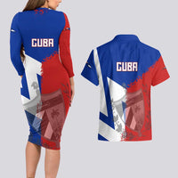 Hometown Czechia Couples Matching Long Sleeve Bodycon Dress and Hawaiian Shirt Flag and Map - Wonder Print Shop