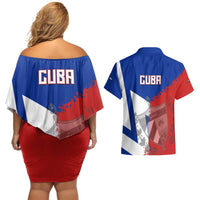 Hometown Czechia Couples Matching Off Shoulder Short Dress and Hawaiian Shirt Flag and Map - Wonder Print Shop