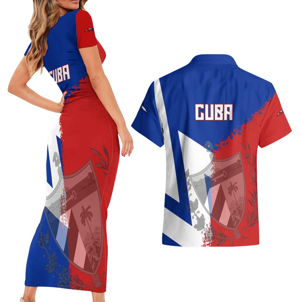 Hometown Czechia Couples Matching Short Sleeve Bodycon Dress and Hawaiian Shirt Flag and Map - Wonder Print Shop