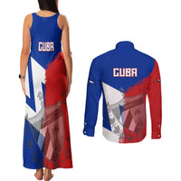 Hometown Czechia Couples Matching Tank Maxi Dress and Long Sleeve Button Shirt Flag and Map - Wonder Print Shop