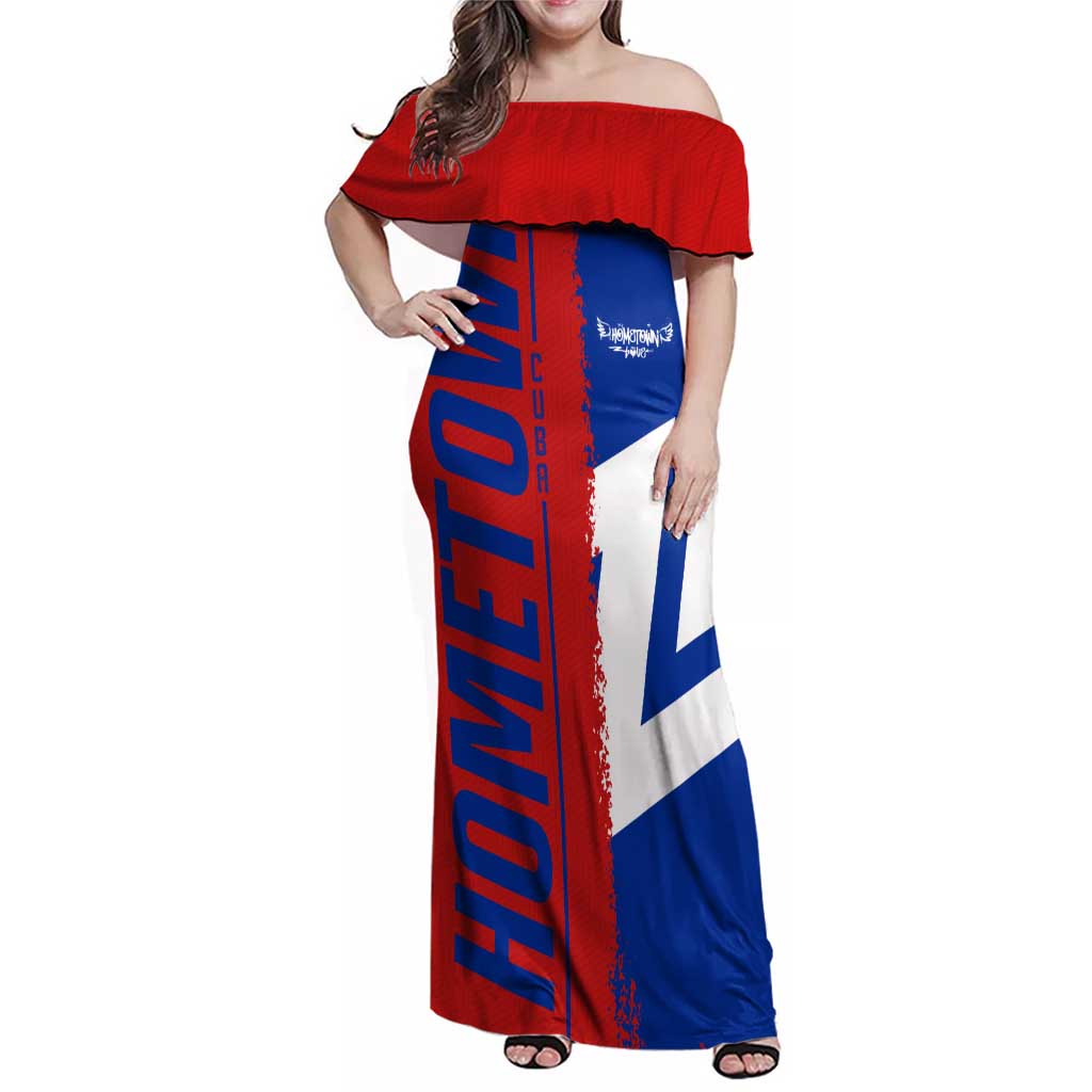 Hometown Czechia Family Matching Off Shoulder Maxi Dress and Hawaiian Shirt Flag and Map - Wonder Print Shop