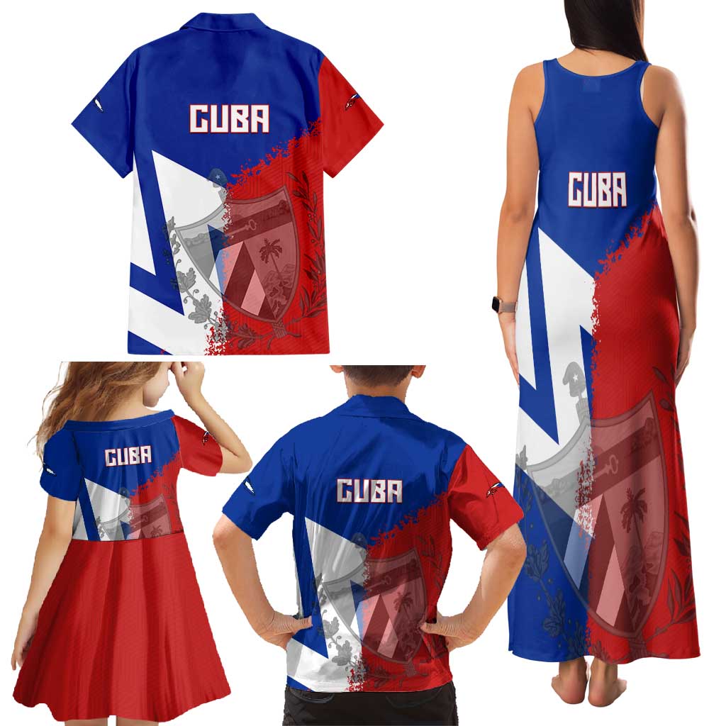 Hometown Czechia Family Matching Tank Maxi Dress and Hawaiian Shirt Flag and Map - Wonder Print Shop