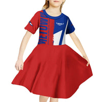 Hometown Czechia Kid Short Sleeve Dress Flag and Map - Wonder Print Shop