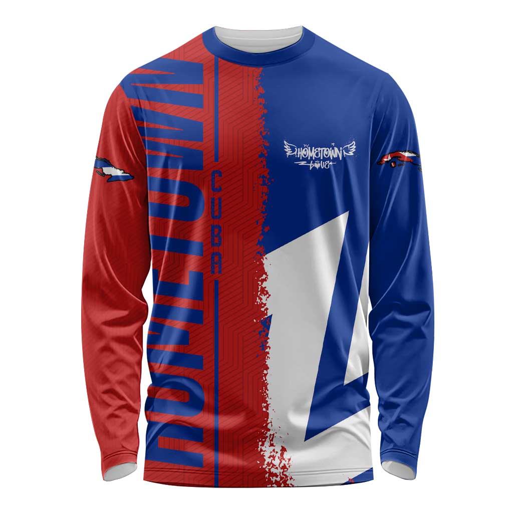 Hometown Czechia Long Sleeve Shirt Flag and Map - Wonder Print Shop