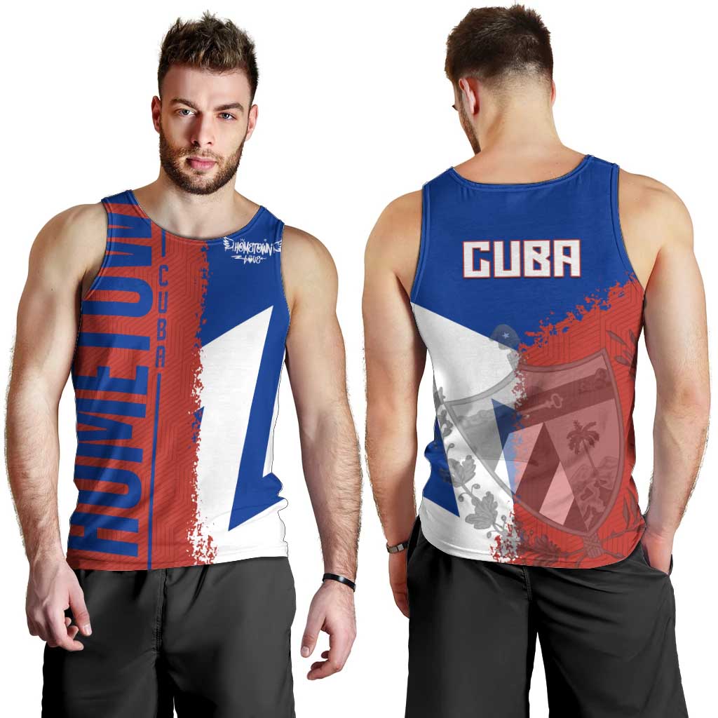 Hometown Czechia Men Tank Top Flag and Map - Wonder Print Shop