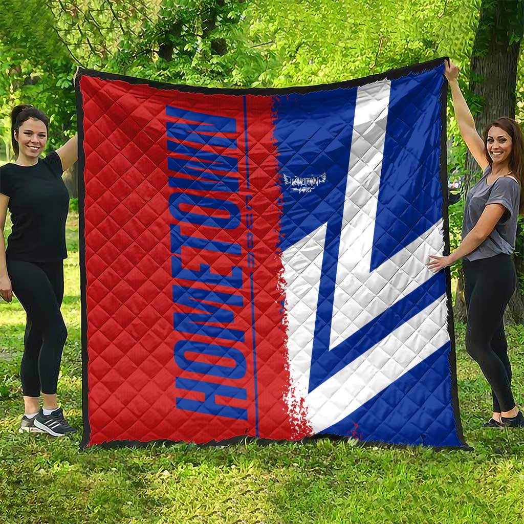 Hometown Czechia Quilt Flag and Map - Wonder Print Shop