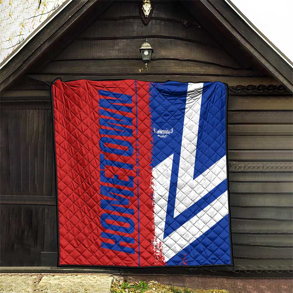 Hometown Czechia Quilt Flag and Map - Wonder Print Shop