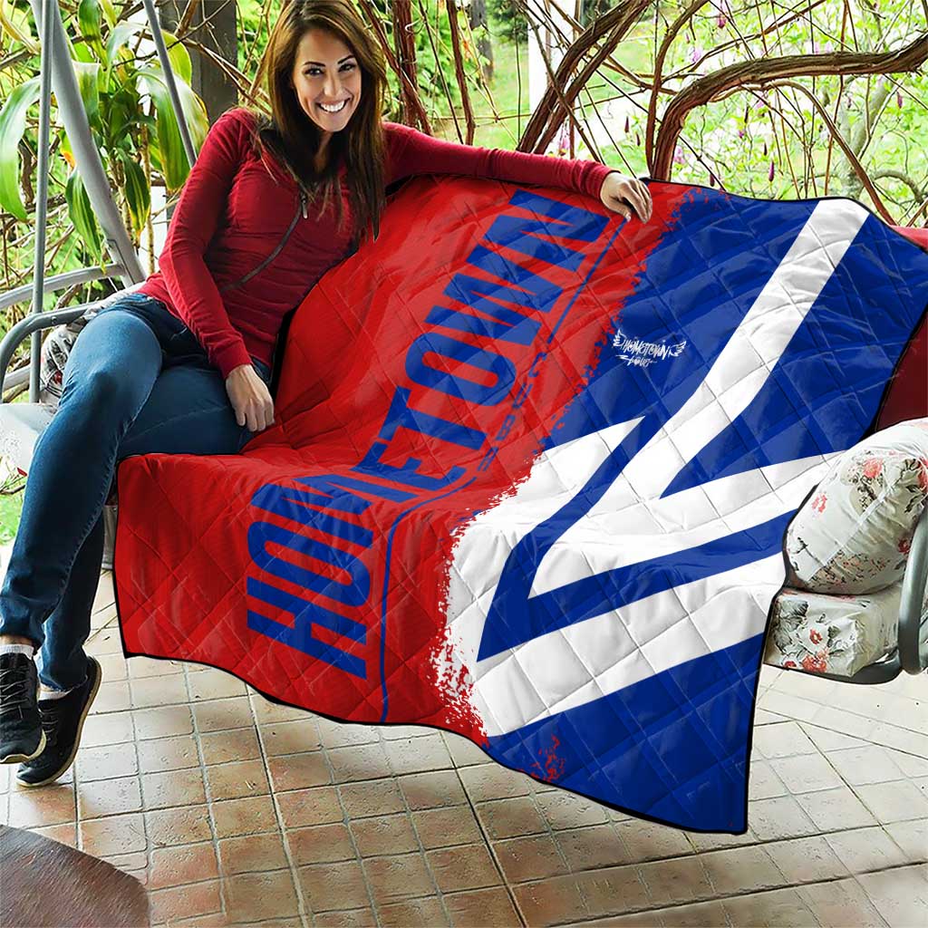 Hometown Czechia Quilt Flag and Map - Wonder Print Shop