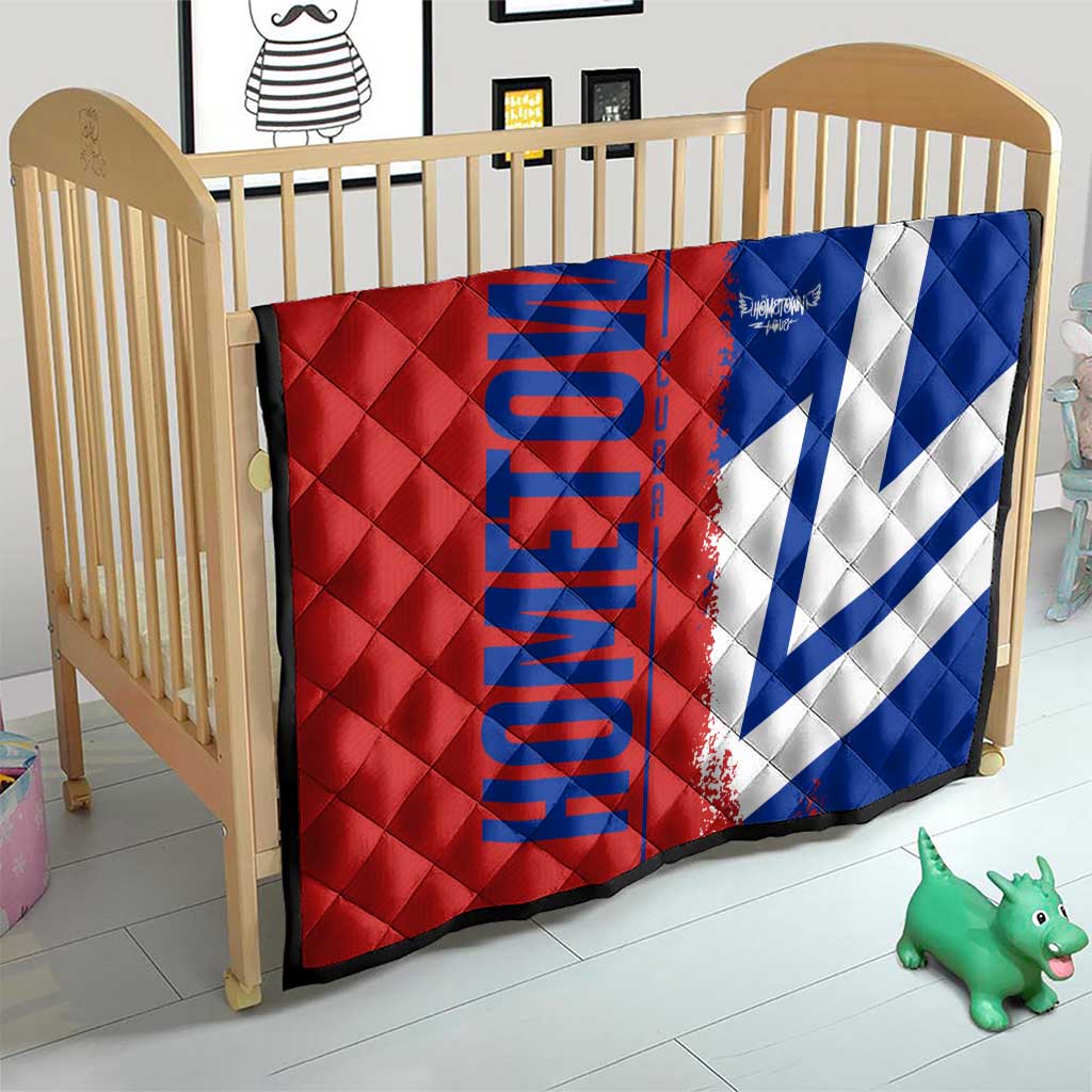 Hometown Czechia Quilt Flag and Map - Wonder Print Shop