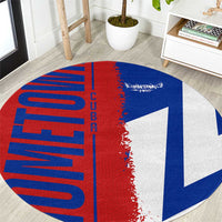 Hometown Czechia Round Carpet Flag and Map