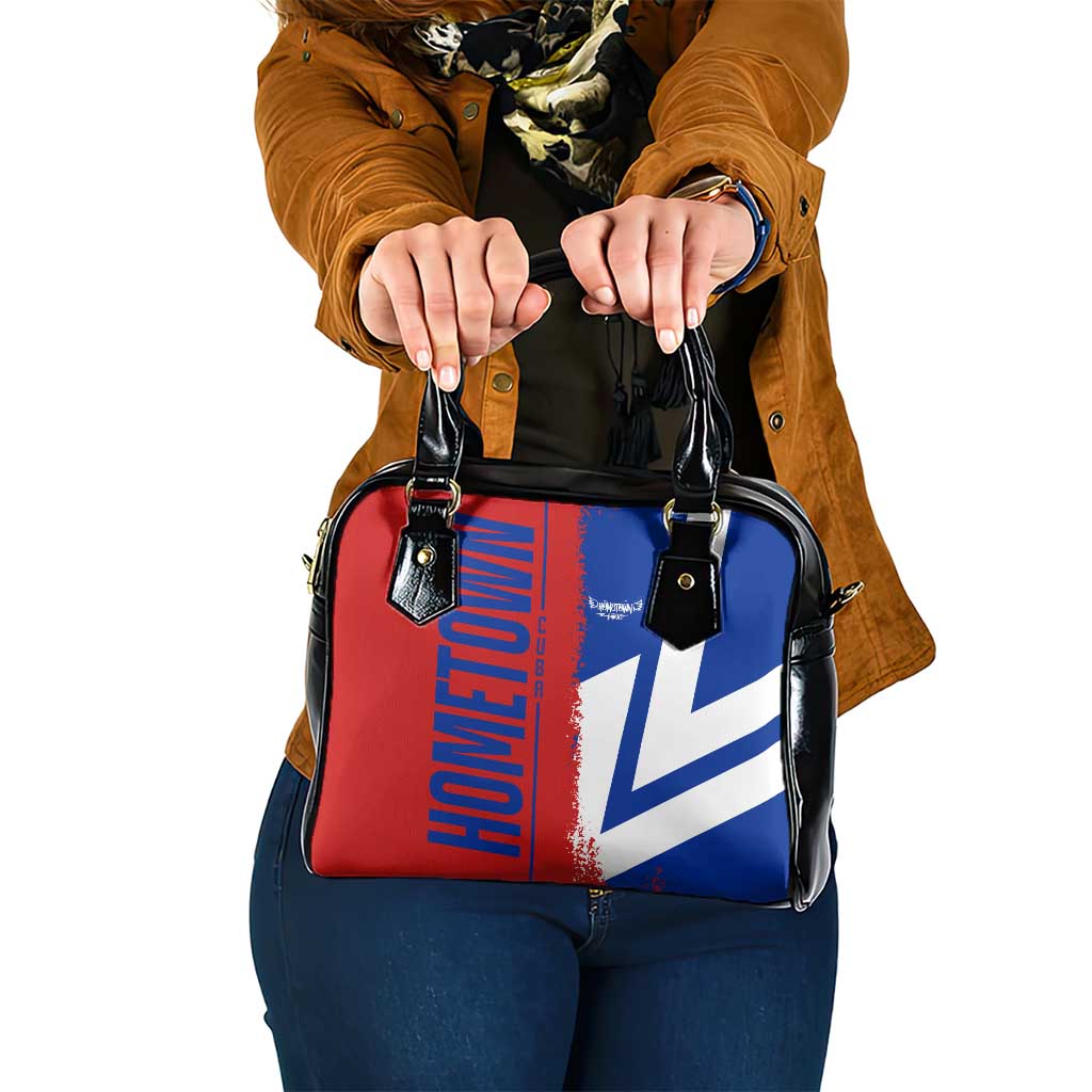 Hometown Czechia Shoulder Handbag Flag and Map