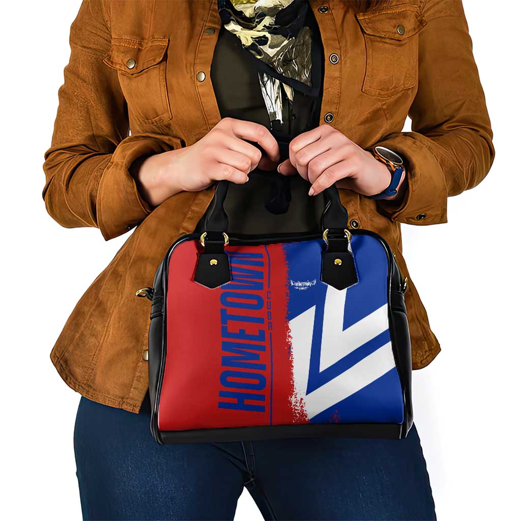 Hometown Czechia Shoulder Handbag Flag and Map