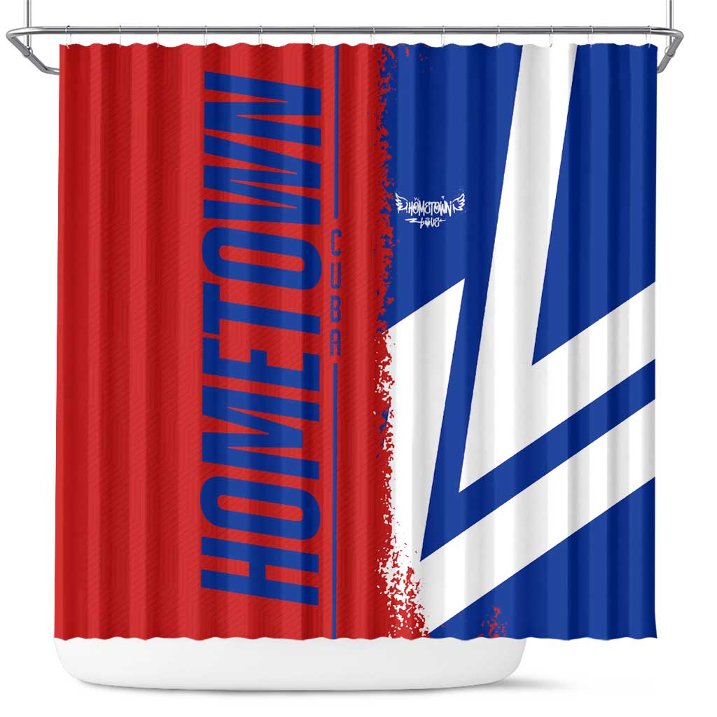 Hometown Czechia Shower Curtain Flag and Map