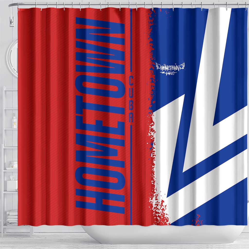 Hometown Czechia Shower Curtain Flag and Map